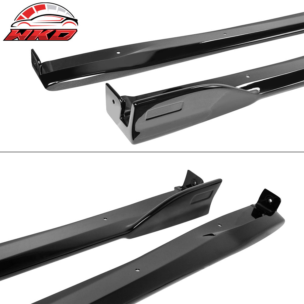 Fits 19-25 Toyota Corolla E210 Hatchback T Style Gloss Black Side Skirts Rocker