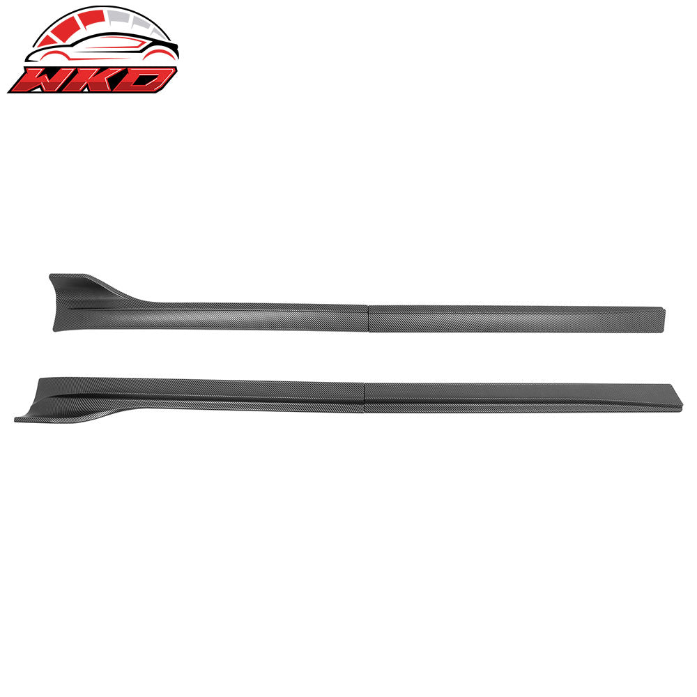 2020-24 Tesla Model Y V3 Style Side Skirts Panel Matte Carbon Fiber Print ABS | Wholesale