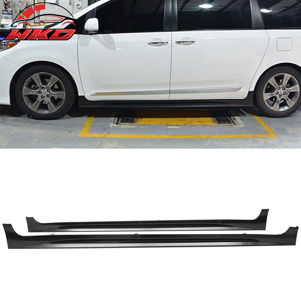 Fits 11-20 Toyota Sienna XL30 SE Only MP Style Side Skirts Rocker Panels - ABS