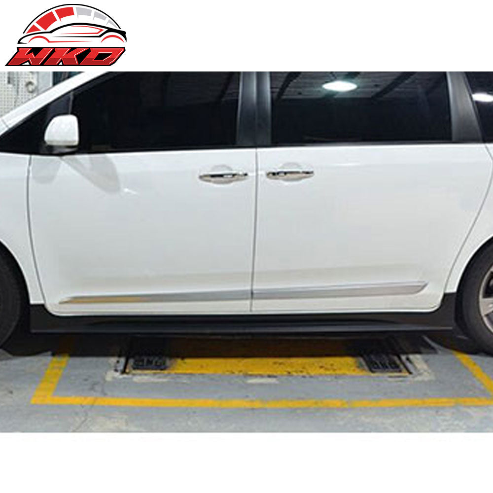 Fits 11-20 Toyota Sienna XL30 SE Only MP Style Side Skirts Rocker Panels - ABS