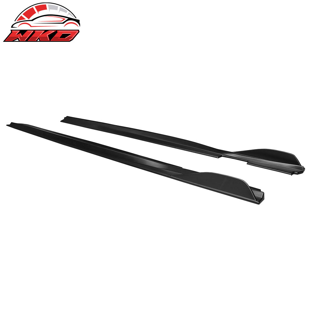 Fits 22-26 Toyota GR86/Subaru BRZ IKON V2 Style Side Skirts Matte Black ABS
