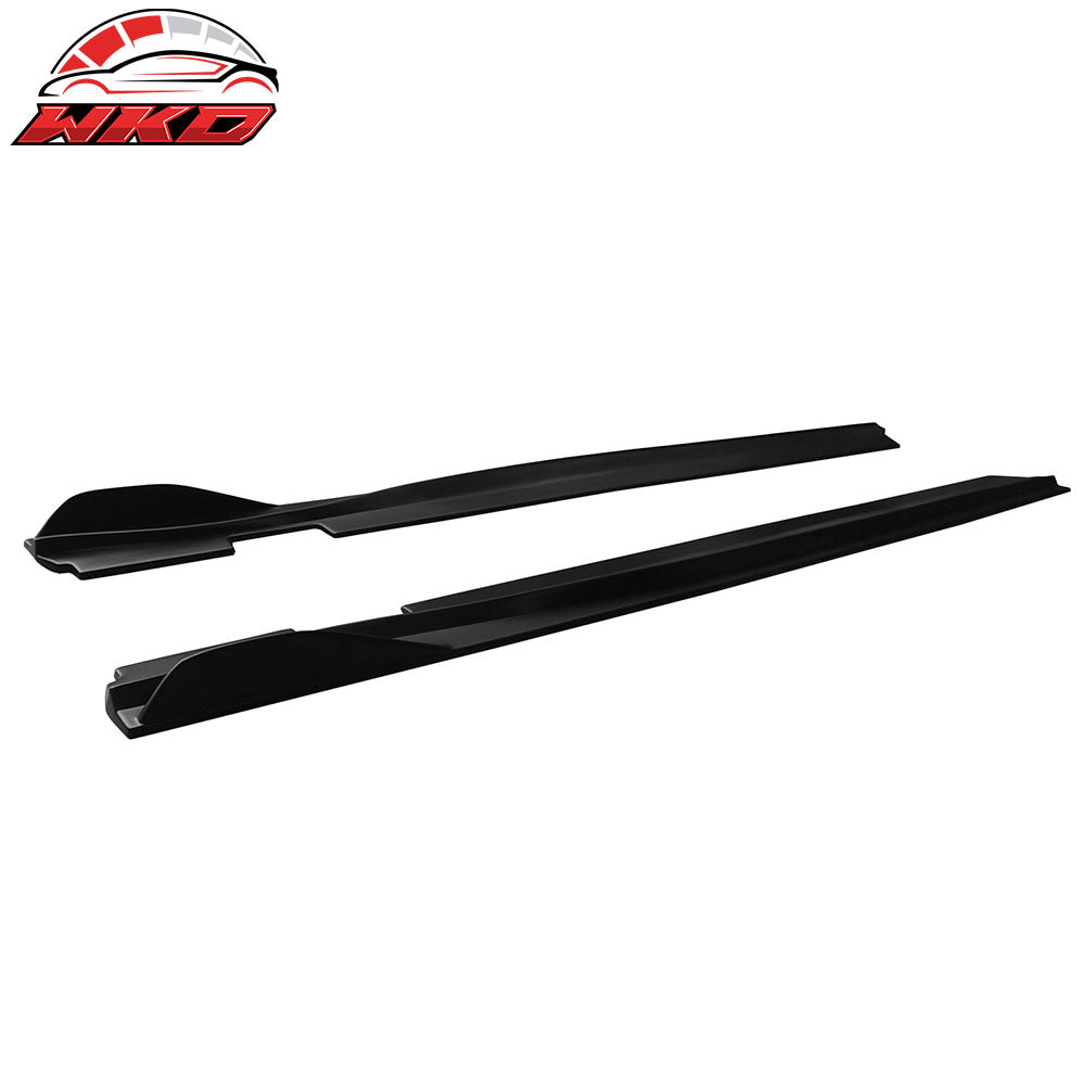Fits 22-26 Toyota GR86/Subaru BRZ IKON V2 Style Side Skirts Matte Black ABS