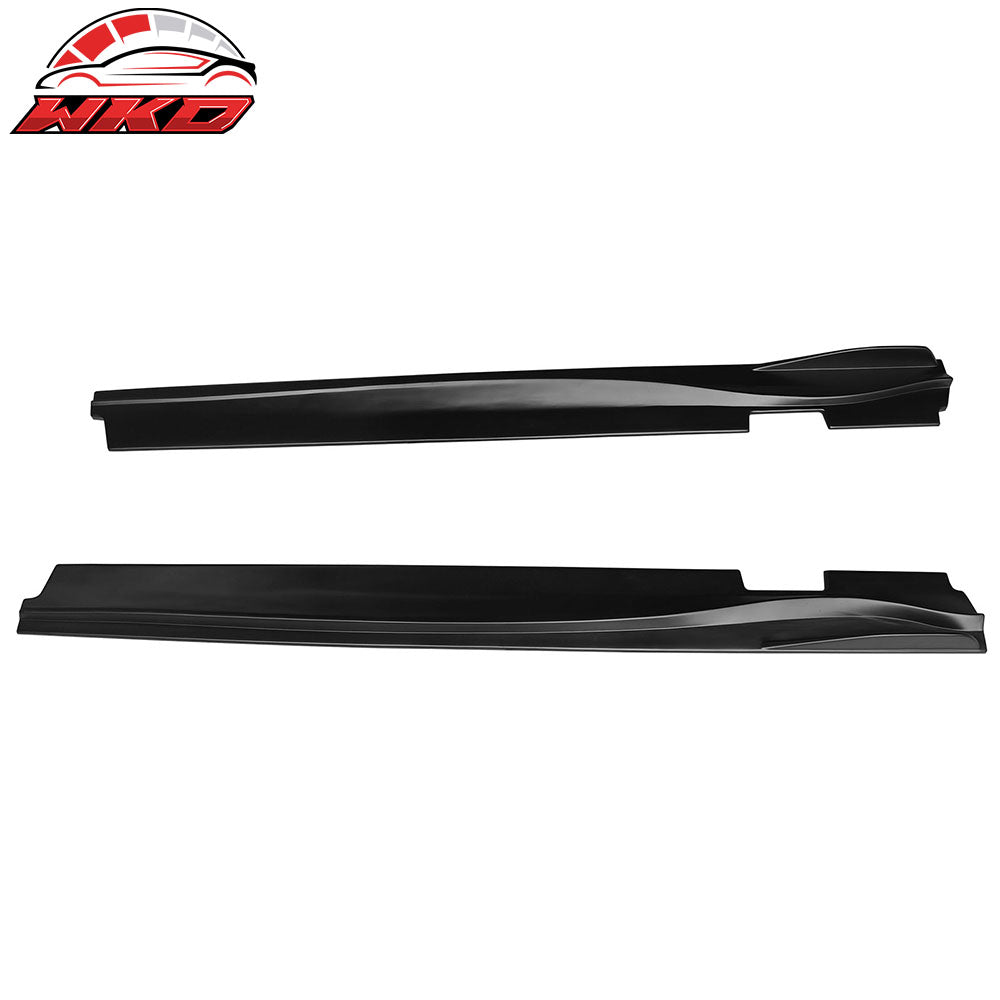 Fits 22-26 Toyota GR86/Subaru BRZ IKON V2 Style Side Skirts Matte Black ABS
