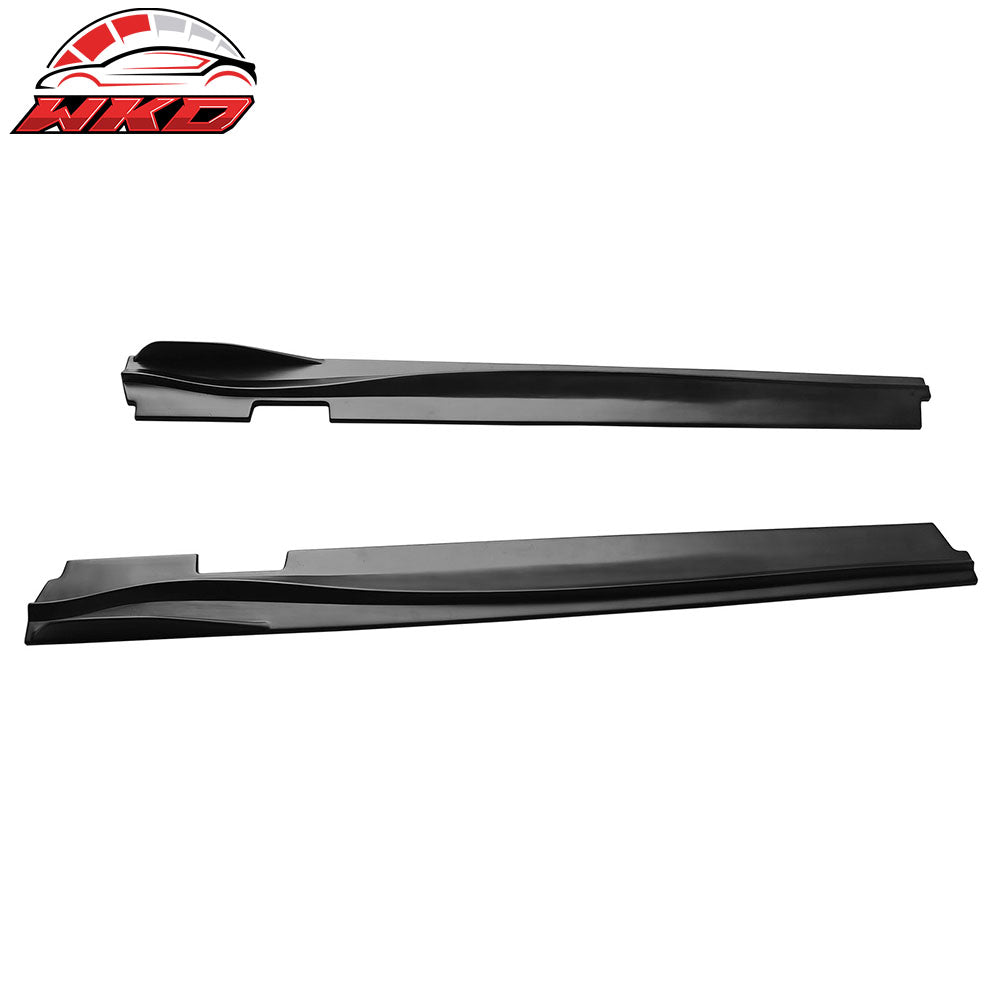 Fits 22-26 Toyota GR86/Subaru BRZ IKON V2 Style Side Skirts Matte Black ABS