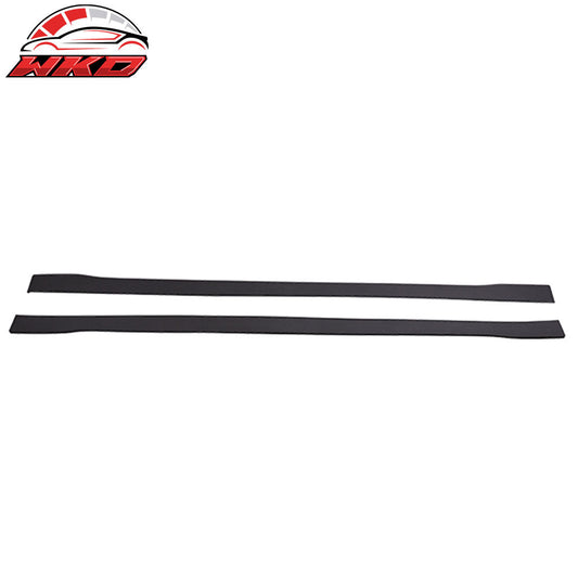 Wholesale 78"x3" Universal Side Skirt Extension Flat Bottom Line Lip Rocker Panel Set