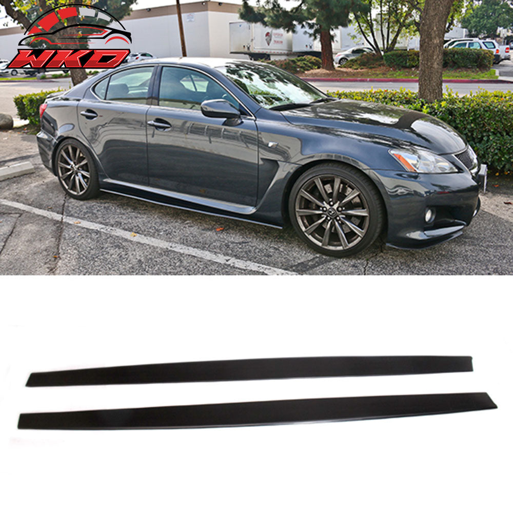 80 x 5 Curve Designed Side Skirt Extensions Flat Bottom Line