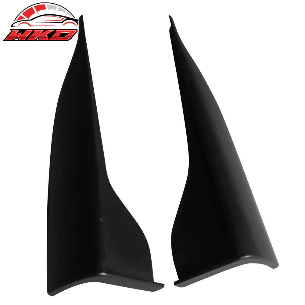 Universal V2 Style Endcaps Add On For Side Skirt Extensions PP Rocker Panel Pair