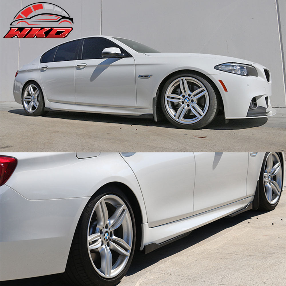 Universal V5 Side Skirts Extension Winglet Wind Blades Rocker Splitter 2PC - PU