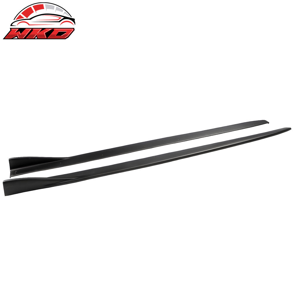 Fits 13-20 Lexus GS F Sport Side Skirts Panel Extension Matte Black Pair - PP