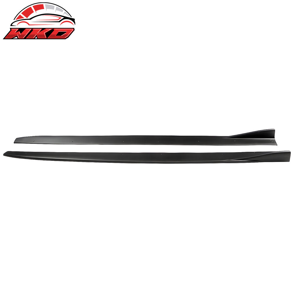 Fits 13-20 Lexus GS F Sport Side Skirts Panel Extension Matte Black Pair - PP