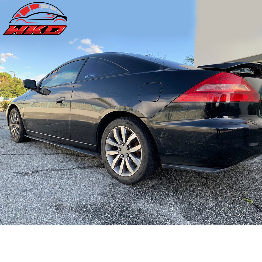 Fits 03-05 Honda Accord 2-Door MDA Side Skirts + Front Bumper Lip + Corner Apron