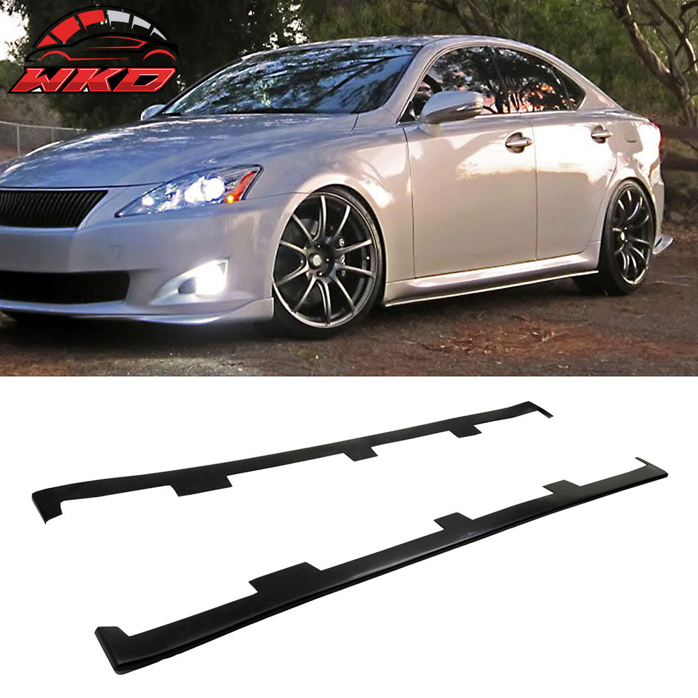Fits 06-08 Lexus IS250 IS350 JDM PM Style Side Skirts + Front Bumper Lip - PU