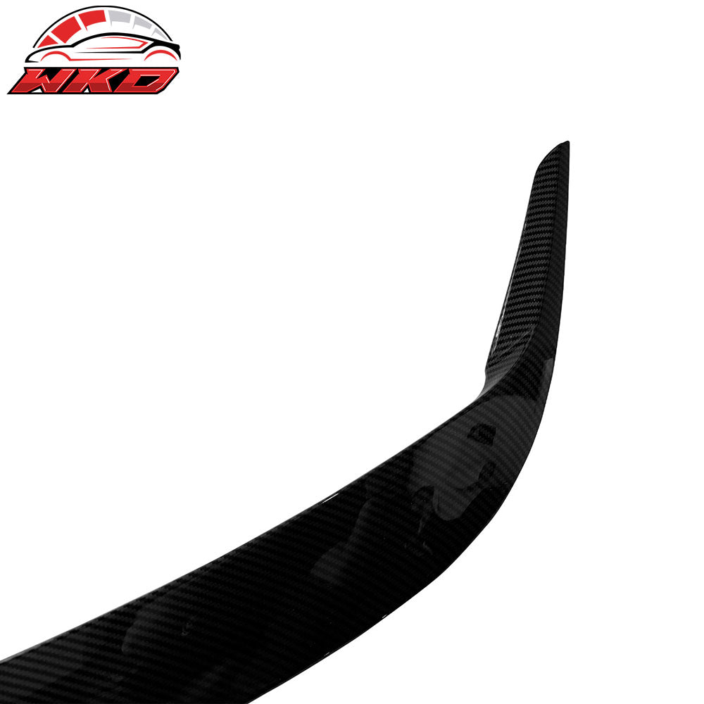 Fits 15-23 Dodge Charger IKON2 Style Side Fin Vents Cover Carbon Fiber Print ABS