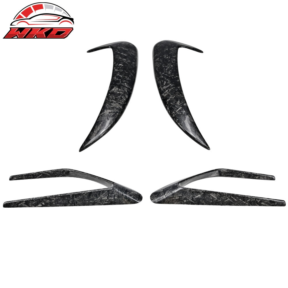 Wholesale 15-18 Bnez C-Class W205 Front + Rear Side Vents Spoiler Forged Carbon Fiber - Wikond Auto
