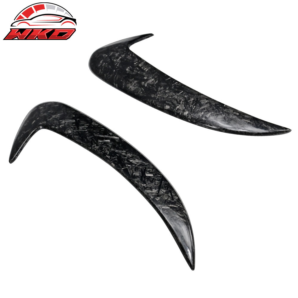Fits 15-18 Bnez C-Class W205 Front + Rear Side Vents Spoiler Forged Carbon Fiber