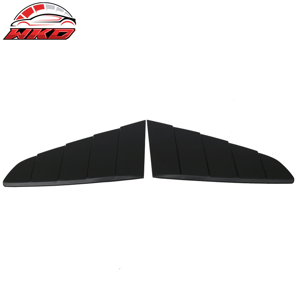 2015-23 Ford Mustang CV Style Side Quarter Window Louver Cover Vent Unpainted | Wholesale