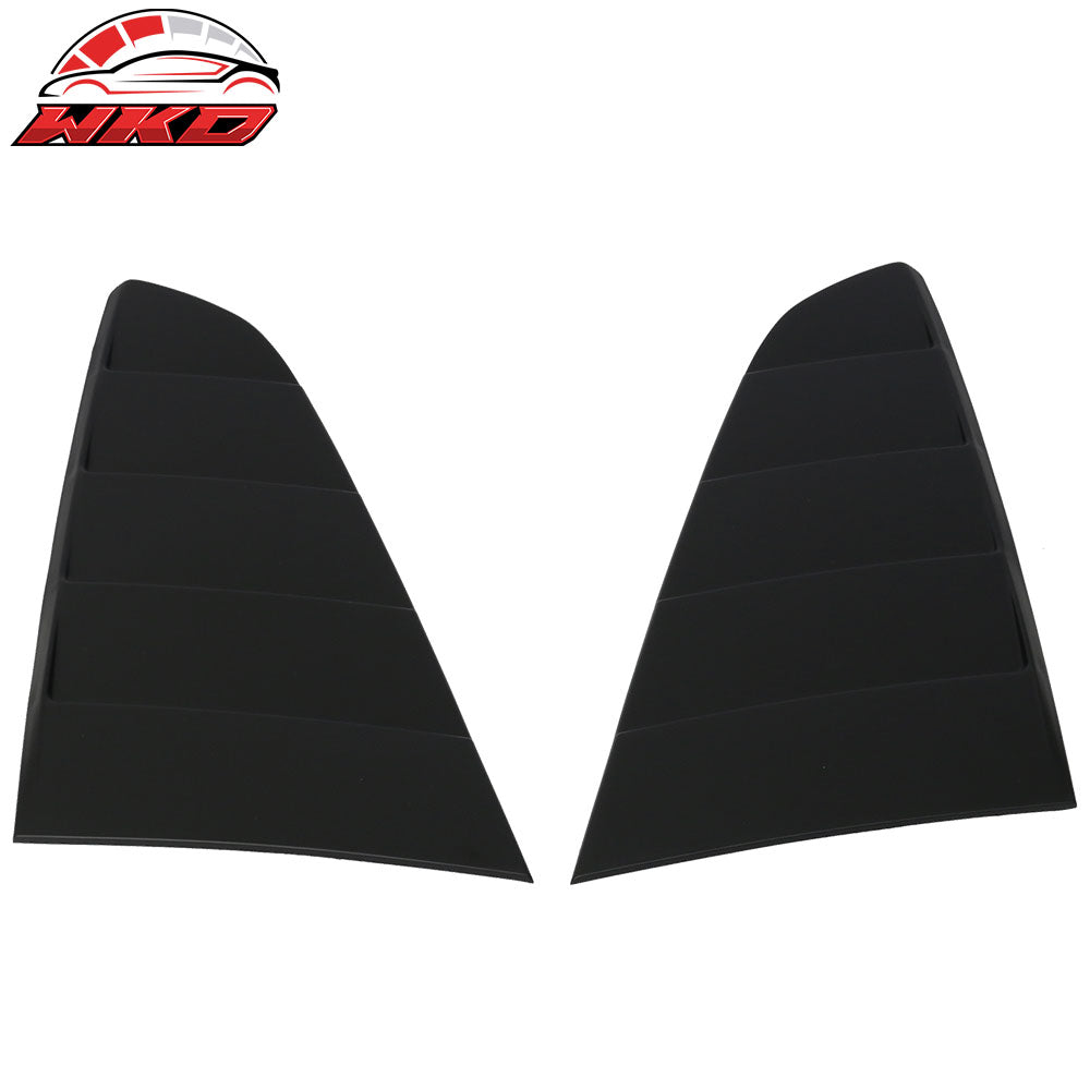 Fits 15-23 Ford Mustang CV Style Side Quarter Window Louver Cover Vent Unpainted