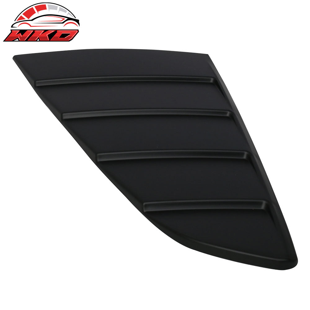 Fits 15-23 Ford Mustang CV Style Side Quarter Window Louver Cover Vent Unpainted