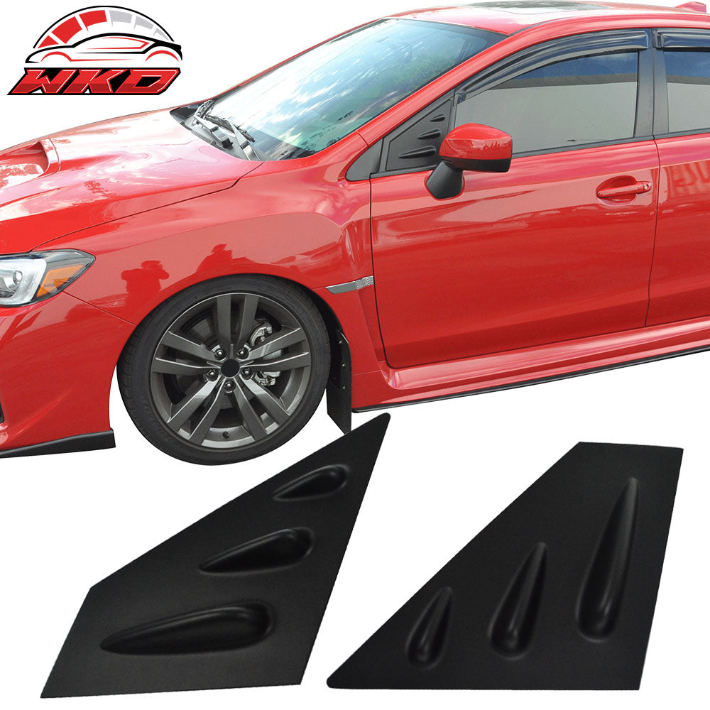 Fits 15-21 Subaru WRX & STI 2PCS Side Window Louvers Sun Shade Unpainted ABS