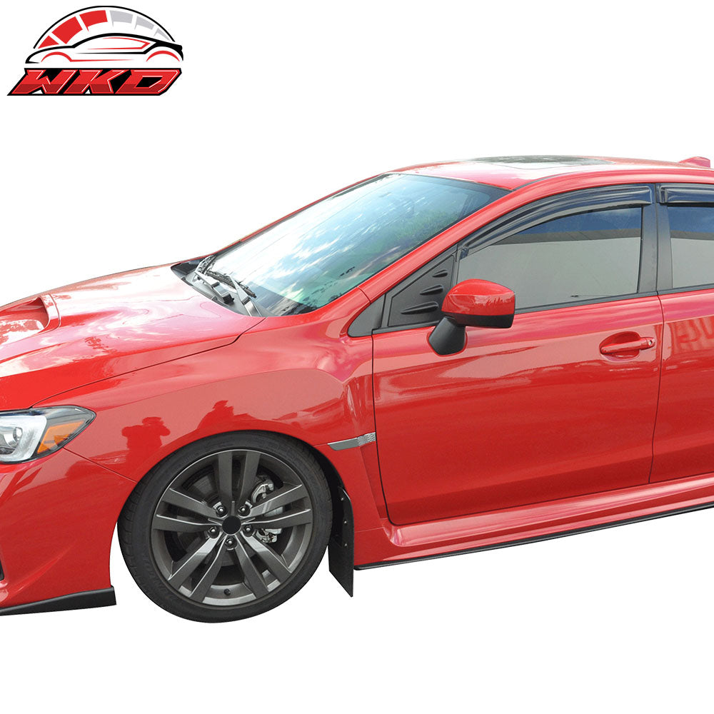 Fits 15-21 Subaru WRX & STI 2PCS Side Window Louvers Sun Shade Unpainted ABS