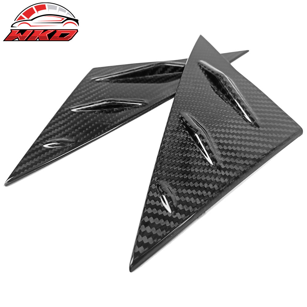 2017-23 Tesla Model 3 Carbon Fiber CF Side Window Scoop Louvers | Wholesale