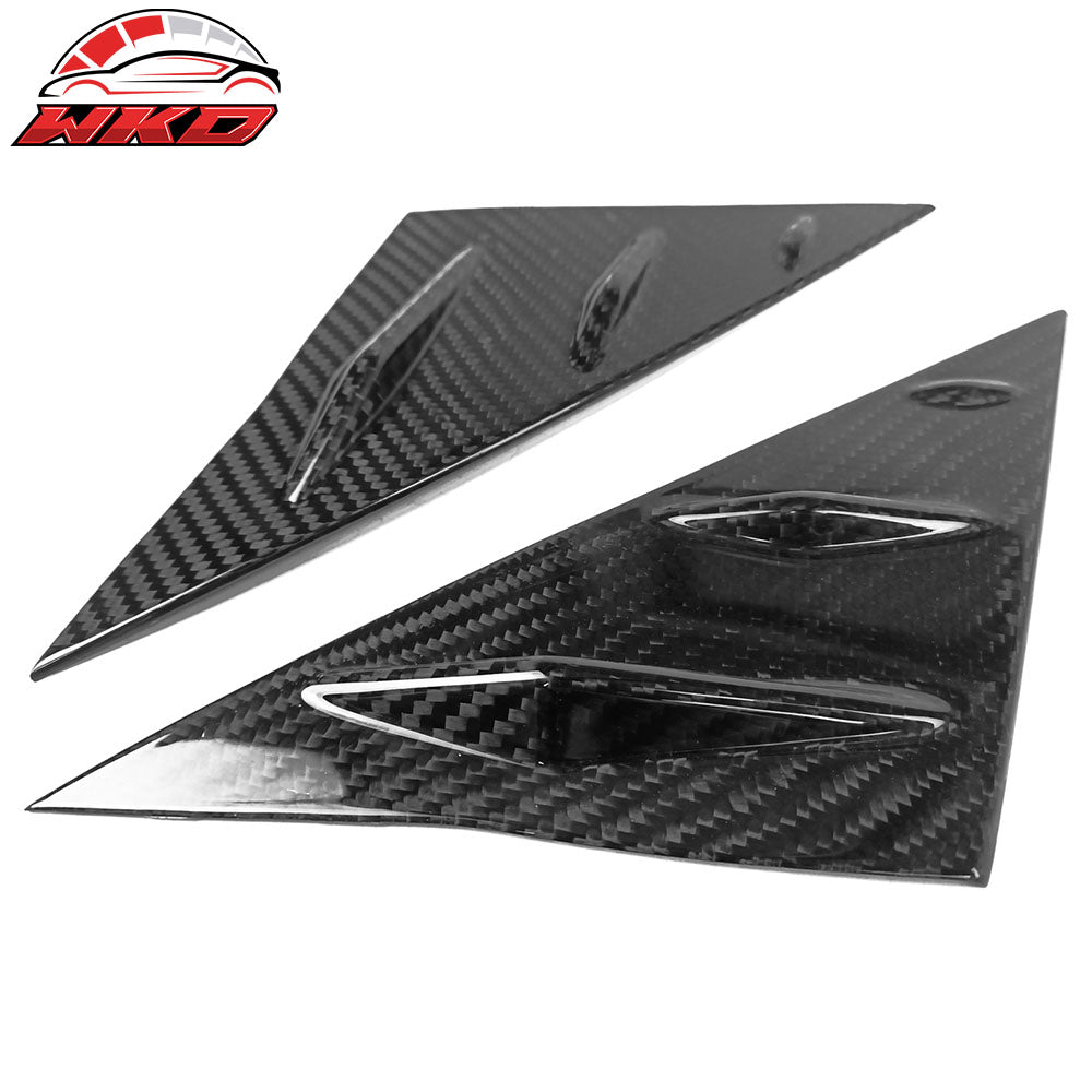 Closeout! Fits 17-23 Tesla Model 3 Carbon Fiber CF Side Window Scoop Louvers