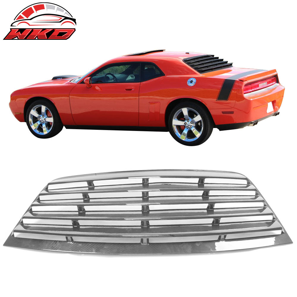 Fits 08-23 Dodge Challenger IKON XE Style Rear Side Window Louver Vent Scoops