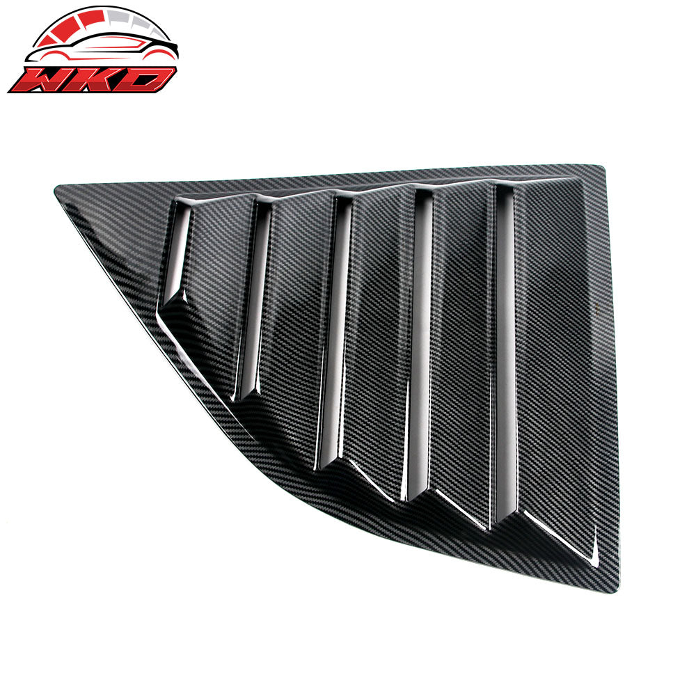 Fits 08-23 Dodge Challenger IKON XE Style Rear Side Window Louver Vent Scoops