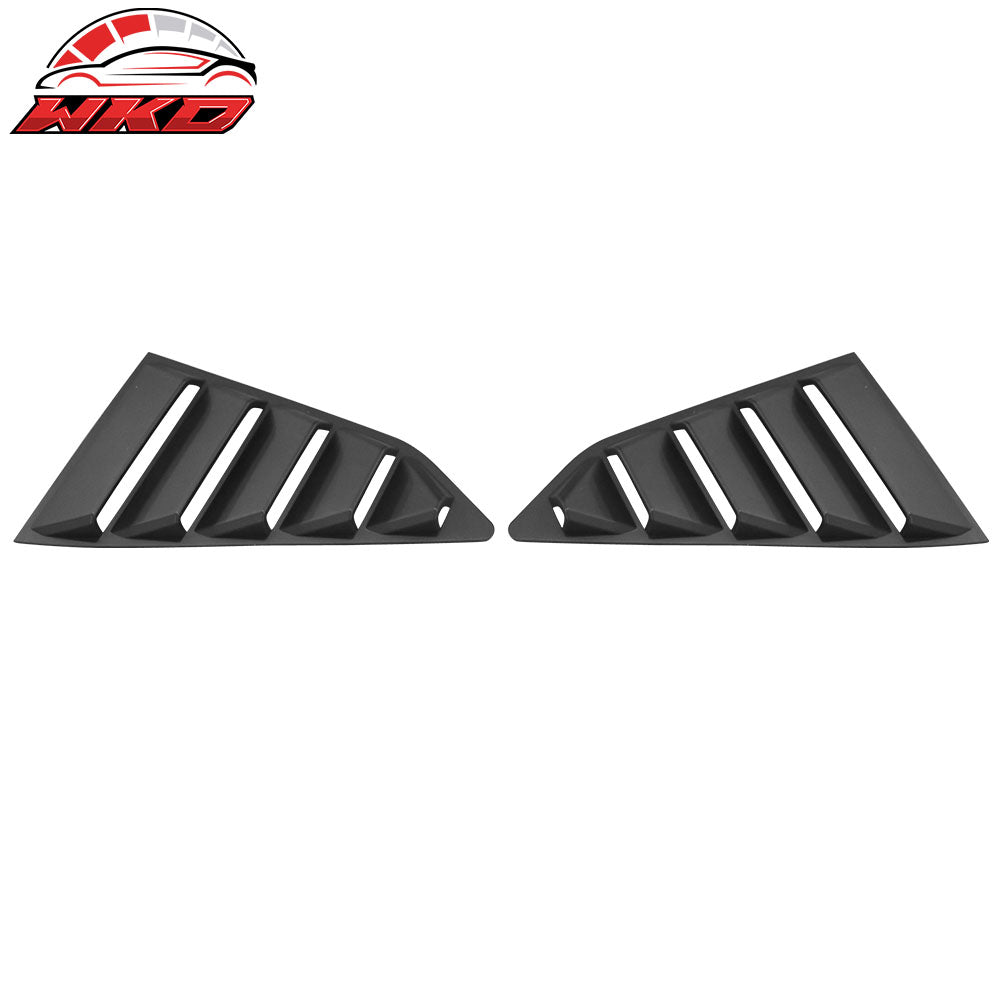 Fits 14-19 Chevrolet Corvette C7 Classic Side + Rear Window Louvers Matte Black