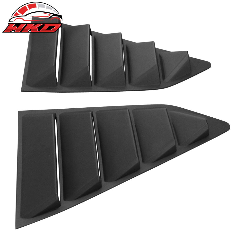 Fits 14-19 Chevrolet Corvette C7 Classic Side + Rear Window Louvers Matte Black