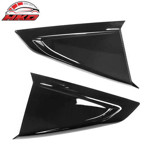 Wholesale 24-26 Ford Mustang Coupe V Style Side Window Louvers ABS 2PCS - Gloss Black