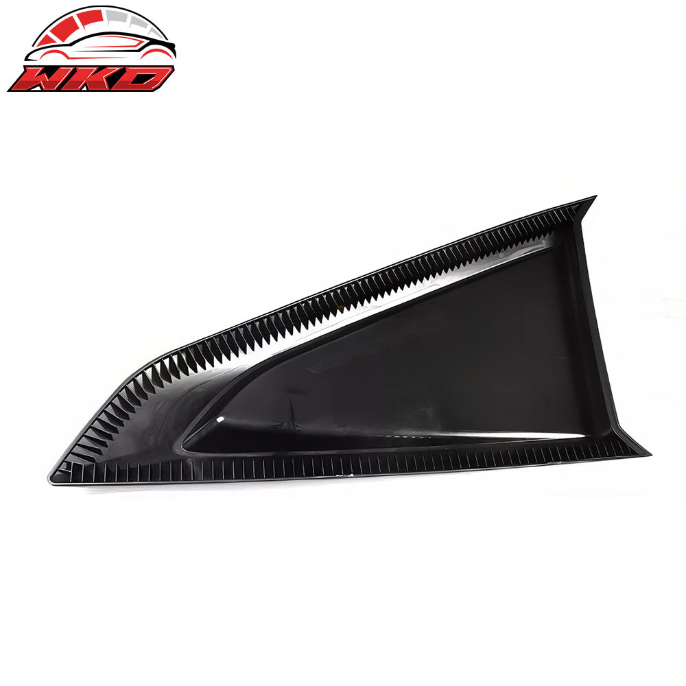 Fits 24-26 Ford Mustang Coupe V Style Side Window Louvers ABS 2PCS - Gloss Black