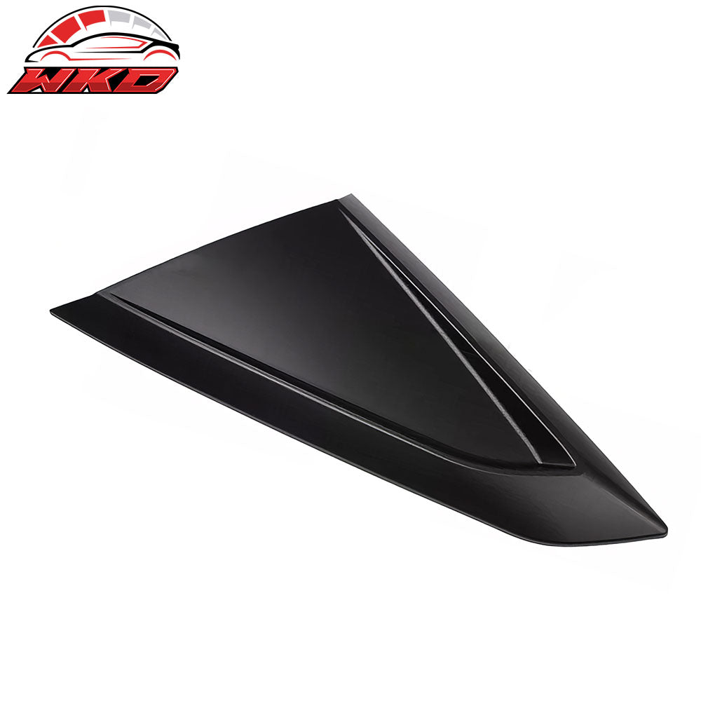 Fits 24-26 Ford Mustang Coupe V Style Side Window Louvers ABS 2PCS - Matte Black