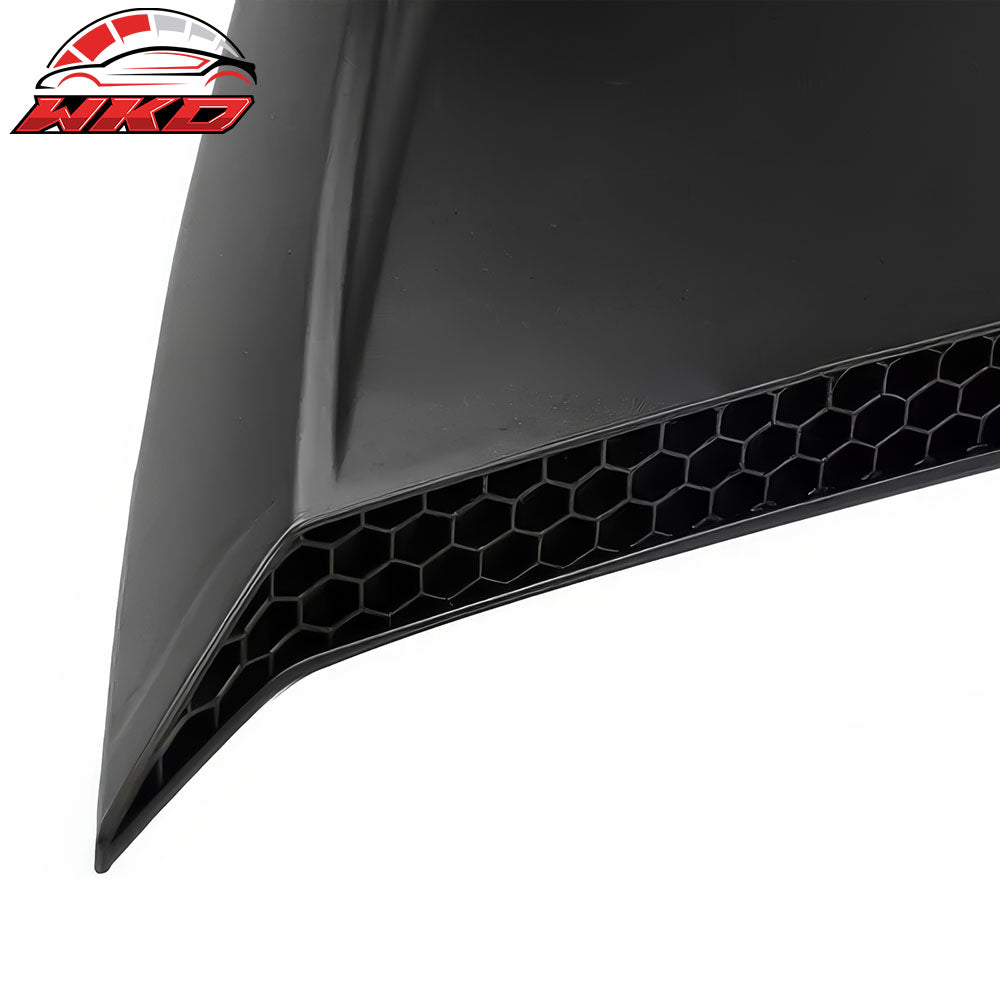 Fits 24-26 Ford Mustang Coupe V Style Side Window Louvers ABS 2PCS - Matte Black