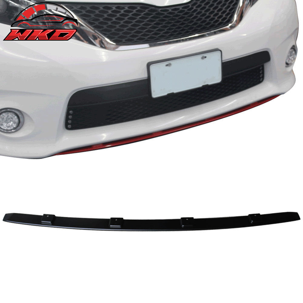 Fits 13-17 Toyota Sienna XL30 SE Style Front Middle Bumper Lip Chin Unpainted