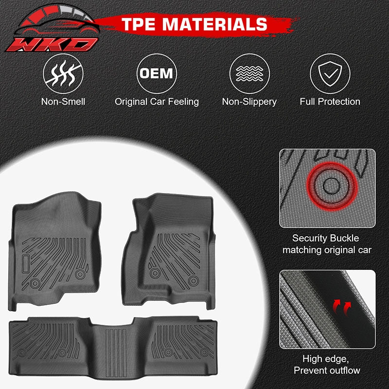 Wholesale 99-07 Silverado 1500 2500 3500 Anti-Slip Floor Mats All Weather TPE Carpets - Wikond Auto
