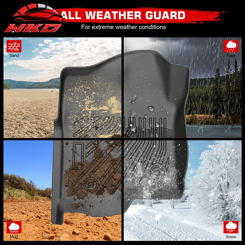 Wholesale 99-07 Silverado 1500 2500 3500 Anti-Slip Floor Mats All Weather TPE Carpets - Wikond Auto