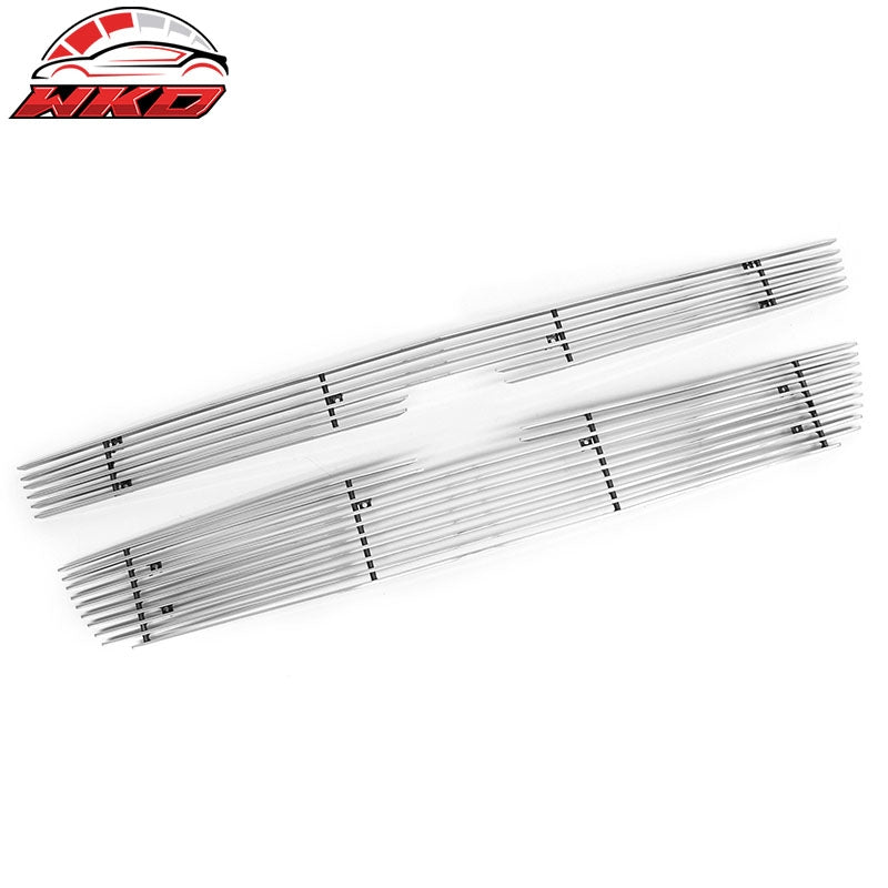 Fits 2005-2007 Silverado 1500 2500 3500 Horizontal Billet Grille Chrome Aluminum