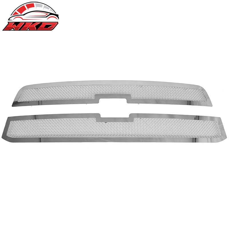 Wholesale 2003-2005 Silverado 1500 2500 HD 3500 Chrome Mesh Style Front Upper Grille