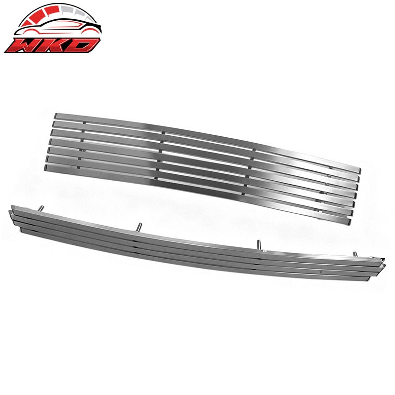 Fits 07-10 Silverado 2500/3500 HD Upper Grille Insert Aluminum - Billet Style