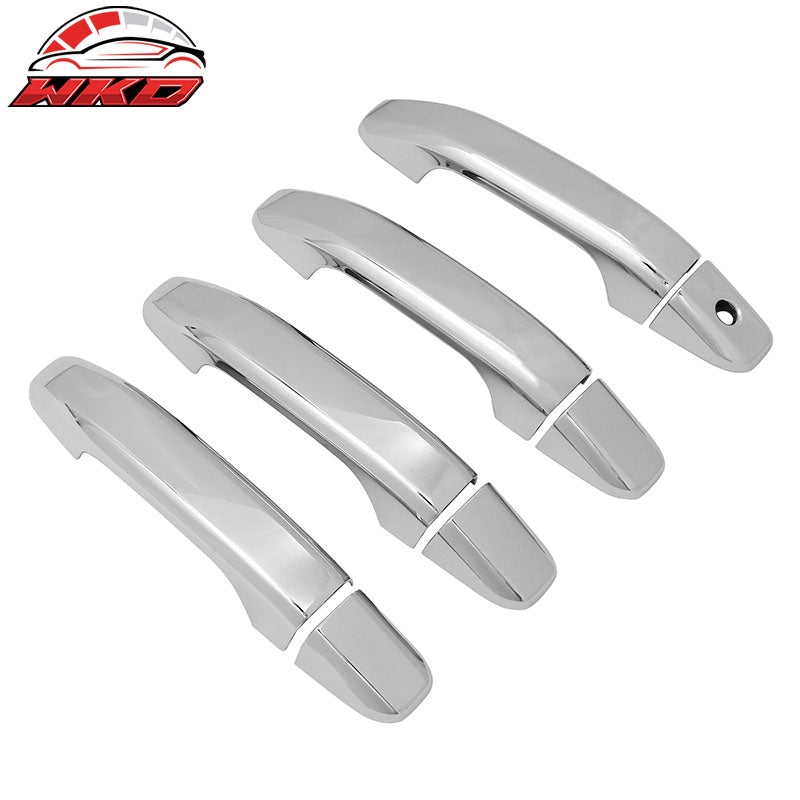 Fits 14-19 Silverado Sierra 1500 2500 3500 HD Door Handle Cover 1-Keyhole Chrome