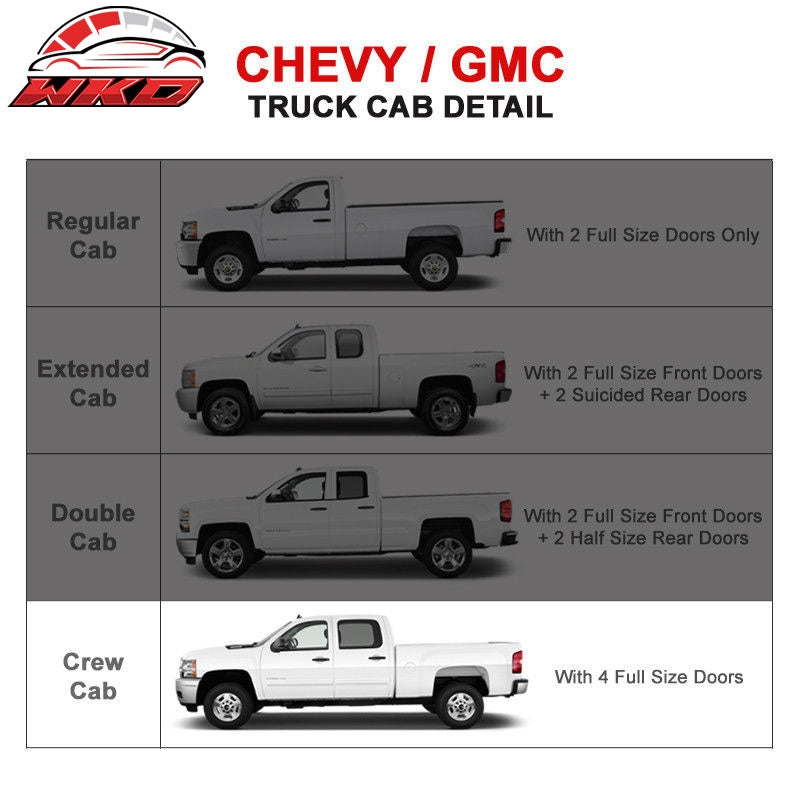 Fits 19-22 Silverado/Sierra Crew OE Style Chrome 5in SS Nerf Bars Running Boards