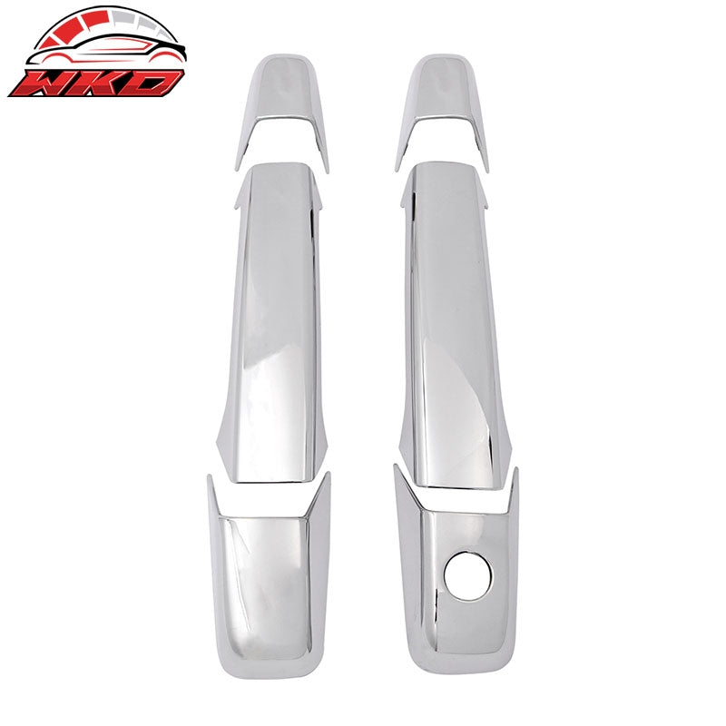 For 07-14 Silverado Sierra Suburban Avalanche Door Handle Cover 1-Keyhole Chrome