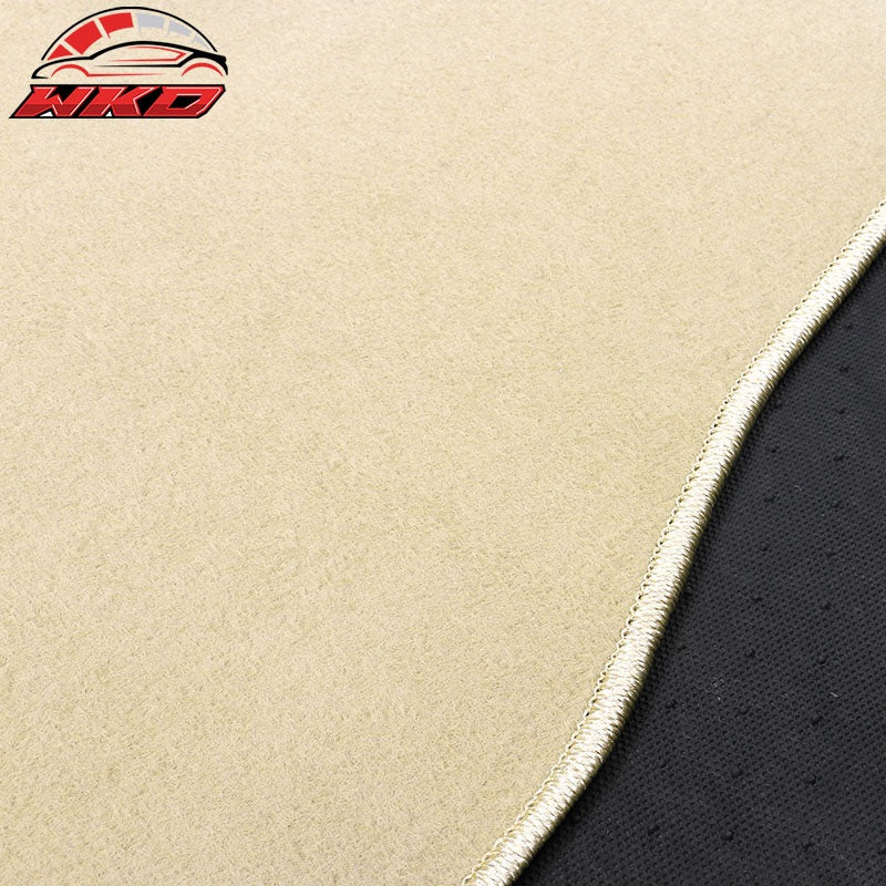Fits 07-13 Silverado Sierra Crew Cab Tahoe Floor Mats Nylon Beige Carpets 4PC