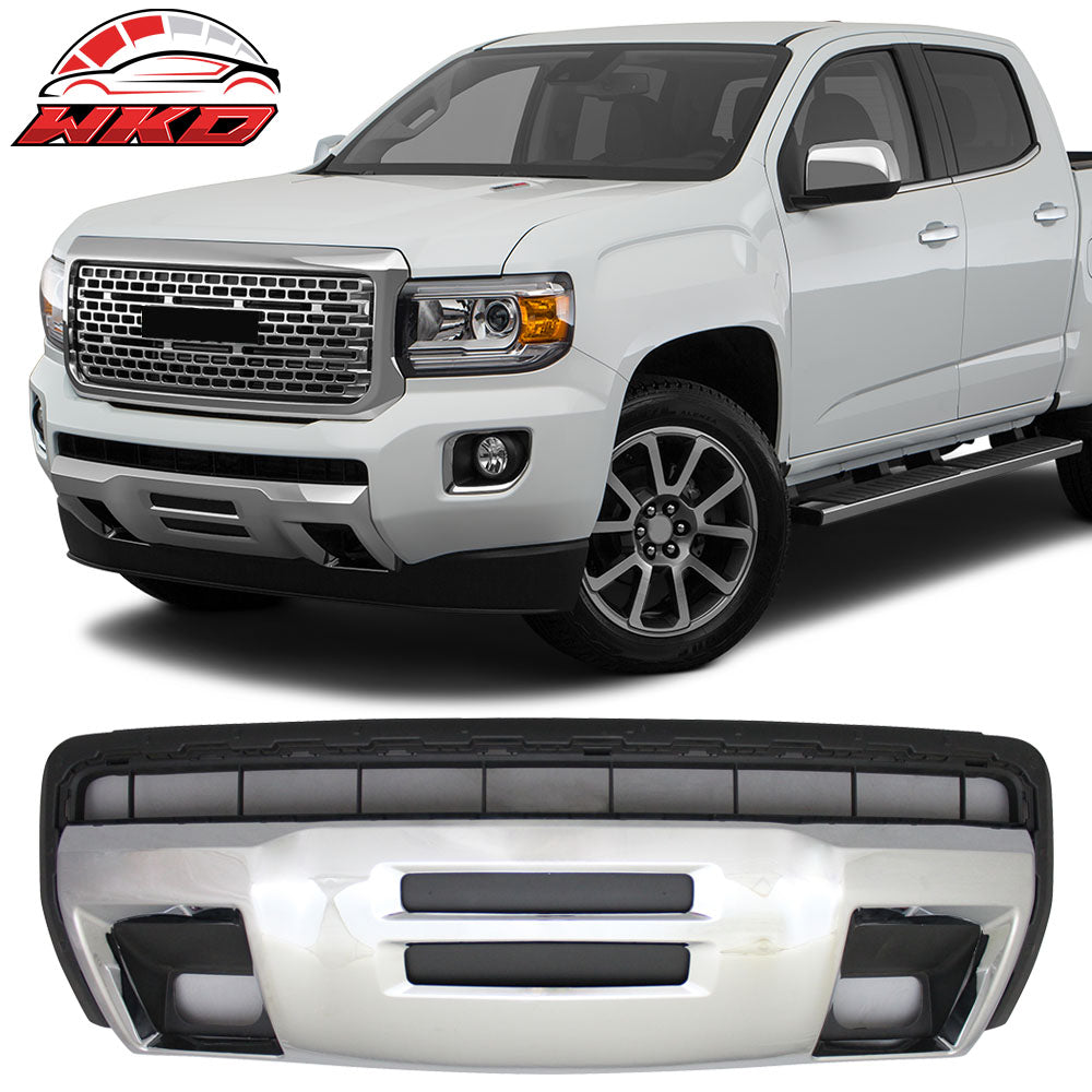 Fits 15-20 GMC Canyon Front Bumper Skid Plate - Chrome