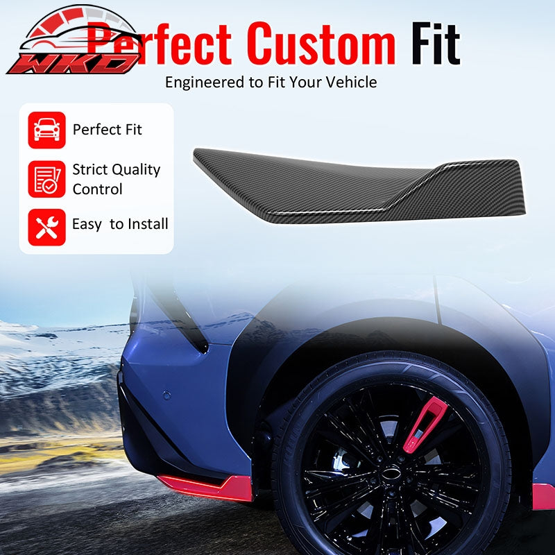 For 23-26 Solterra Carbon Fiber Print ST Style Rear Bumper Side Corner Apron Cap