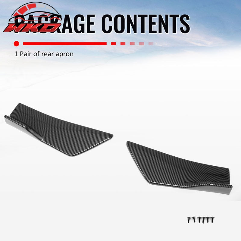 For 23-26 Solterra Carbon Fiber Print ST Style Rear Bumper Side Corner Apron Cap