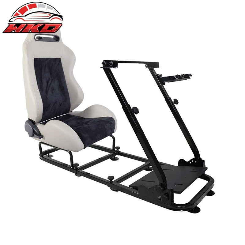 Wholesale Grey PVC Cockpit Racing Simulator Steering Wheel Stand Ferrari GTE T300RS