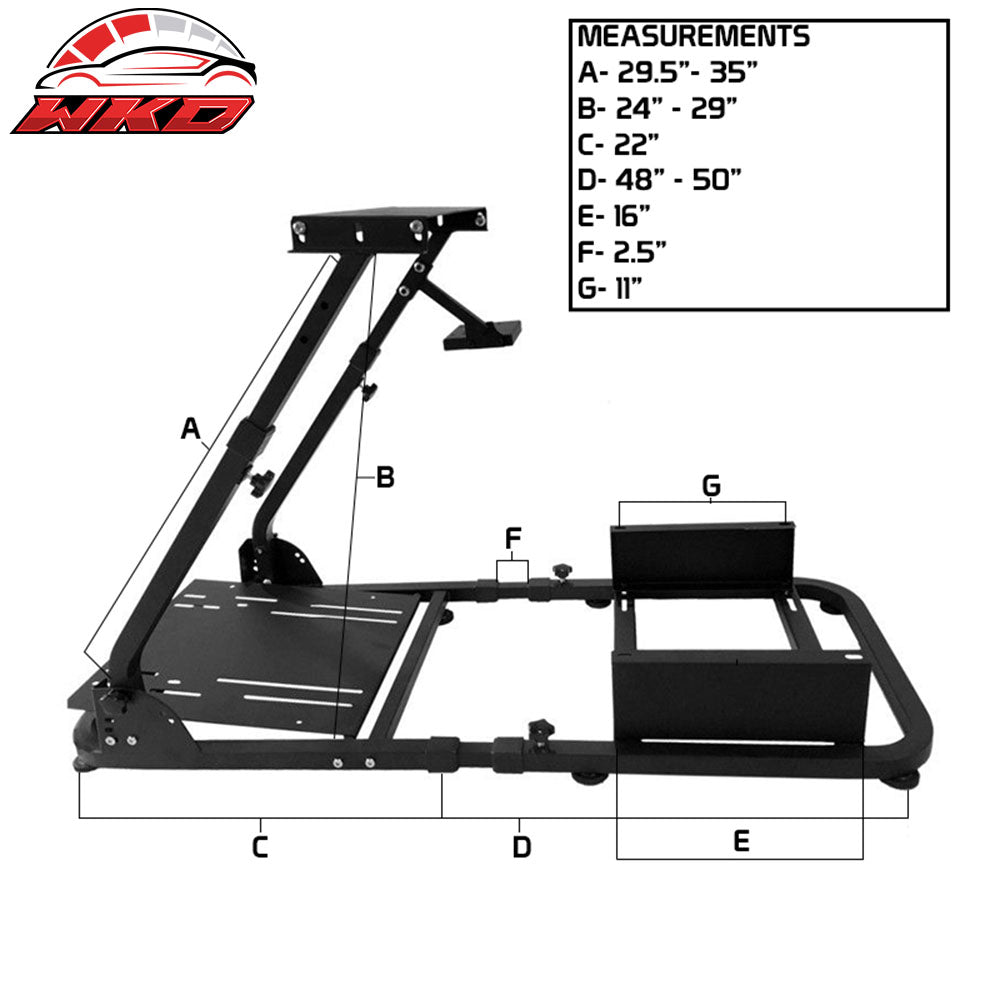 Racing Steering Wheel Stand Compatible with Logitech G29 Thrustmaster Shifter