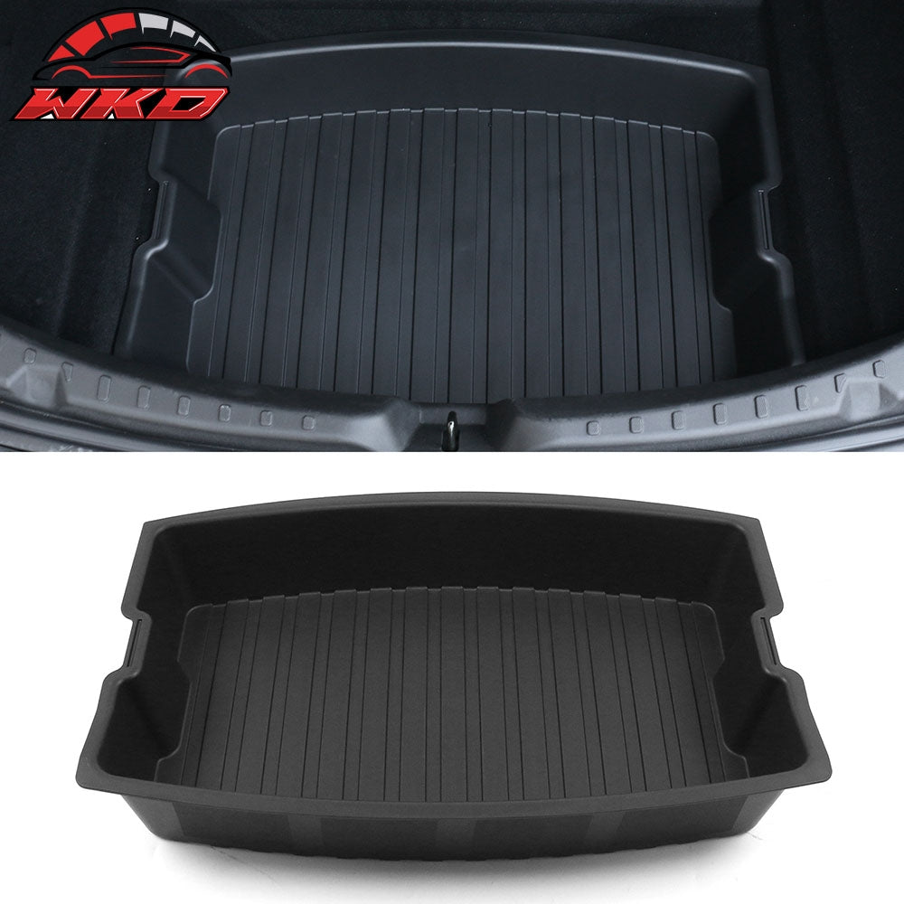 Fits 24-25 Tesla Model 3 2PCS Rear Trunk Lower + Upper Storage Organizer Box PP